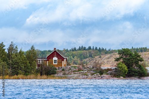 Finland. Picturesque house ...
