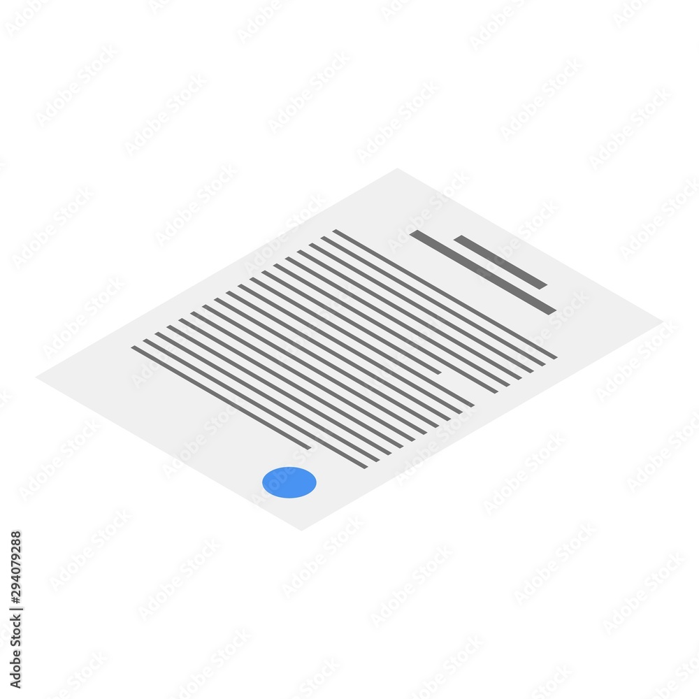 Paper loyalty icon. Isometric of paper loyalty vector icon for web design isolated on white background Paper loyalty icon. Isometric of paper loyalty vector icon for web design isolated on white background