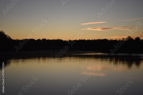 sunrise on lake