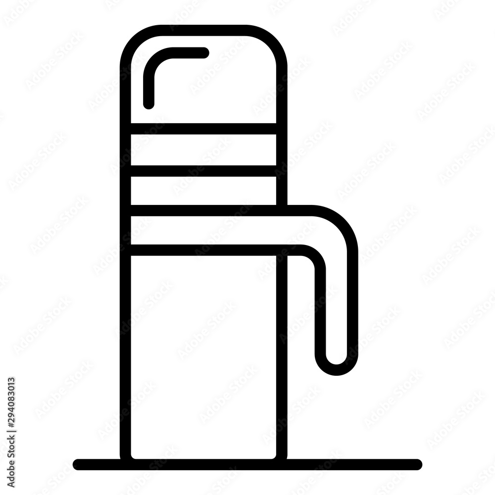 Home thermos icon. Outline home thermos vector icon for web design isolated on white background