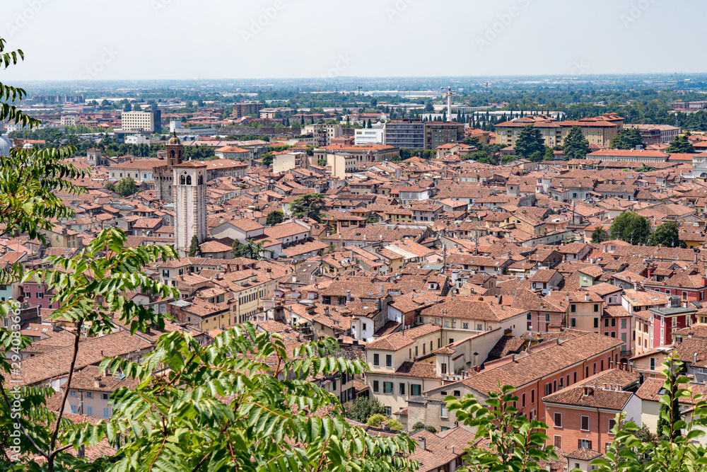 Brescia City Skyline View from top