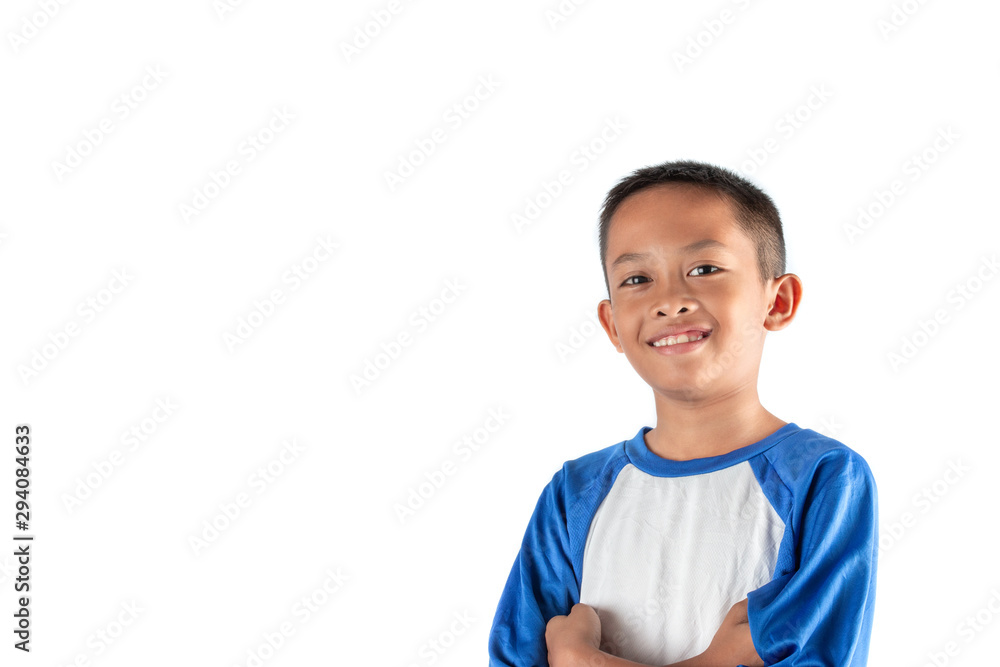 Portrait of happy joyful little Asian boy, isolated on white background. Portrait of happy joyful little Asian boy, isolated on white background.