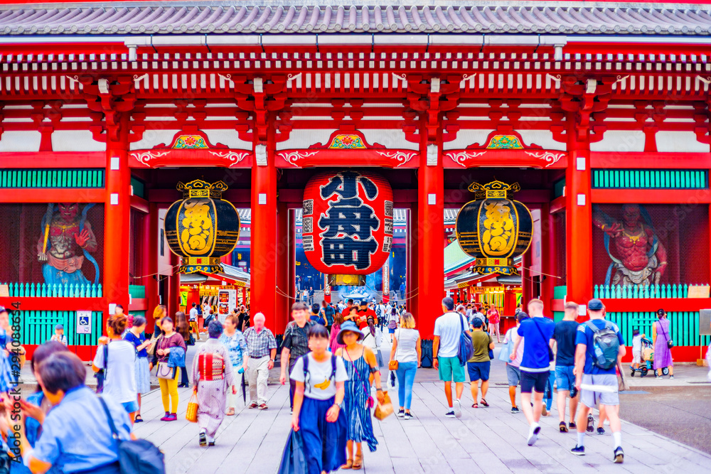 Naklejka premium 浅草寺 東京都 観光地