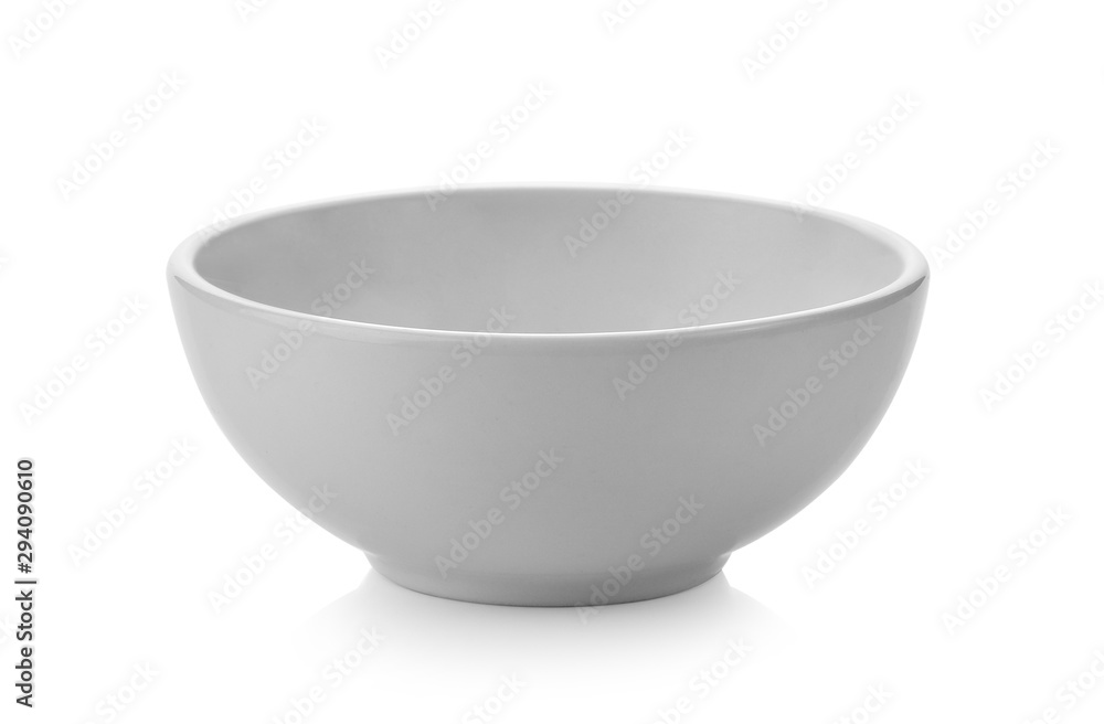 white bowl isolated on white background