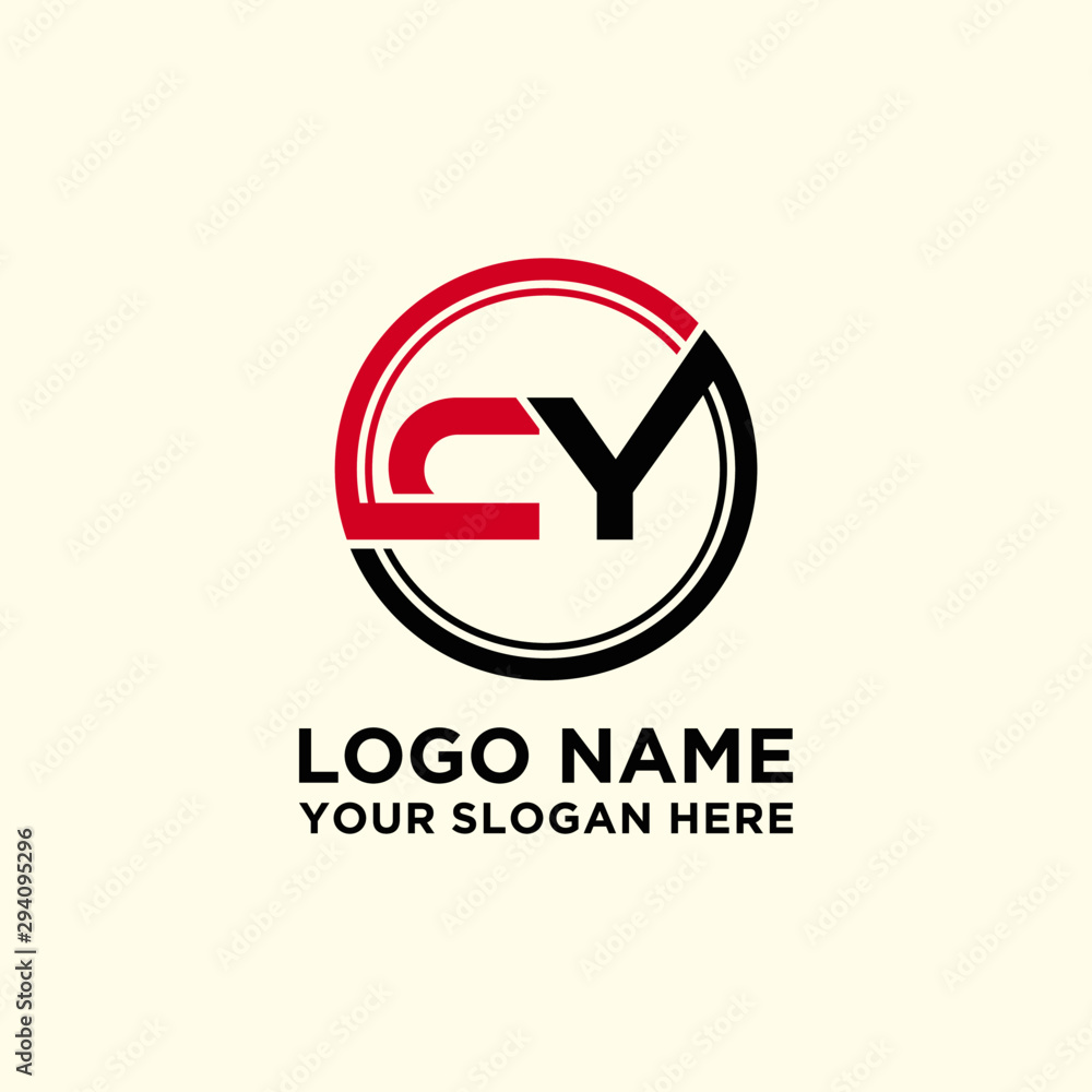 Circle logo with the letter CY inside. letters connecting with circles. Logo circle modern abstract Circle logo with the letter CY inside. letters connecting with circles. Logo circle modern abstract