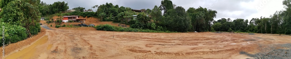 Outdoor land area ready to build houses and development in Kota Kinabalu, Sabah. Malaysia, Borneo. The Land Below The Wind. Outdoor land area ready to build houses and development in Kota Kinabalu, Sabah. Malaysia, Borneo. The Land Below The Wind.