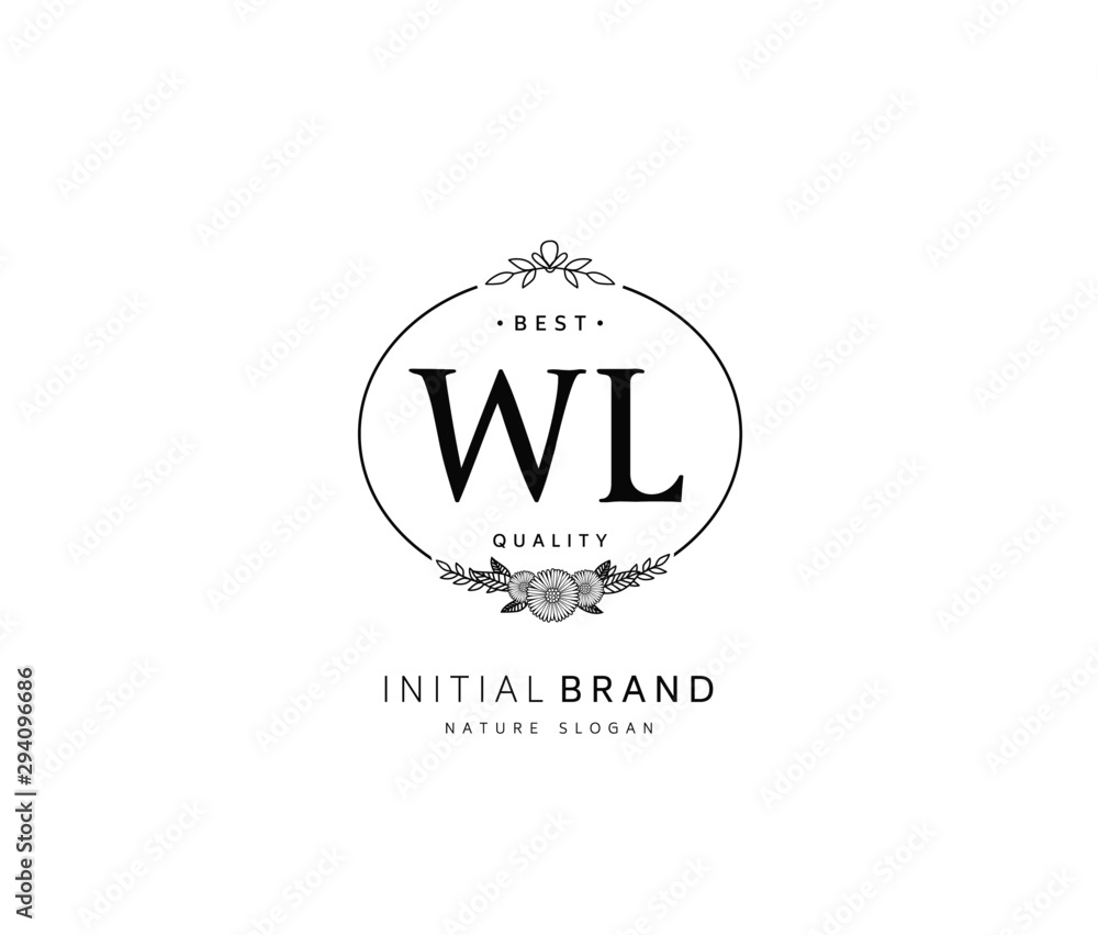 W L WL Beauty vector initial logo, handwriting logo of initial signature, wedding, fashion, jewerly, boutique, floral and botanical with creative template for any company or business. W L WL Beauty vector initial logo, handwriting logo of initial signature, wedding, fashion, jewerly, boutique, floral and botanical with creative template for any company or business.