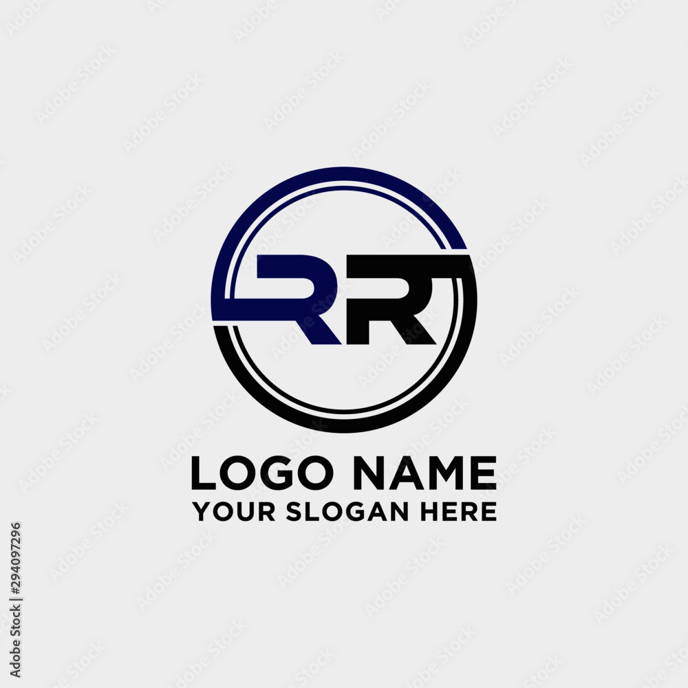Circle logo with the letter RR inside. letters connecting with circles. Logo circle modern abstract Circle logo with the letter RR inside. letters connecting with circles. Logo circle modern abstract