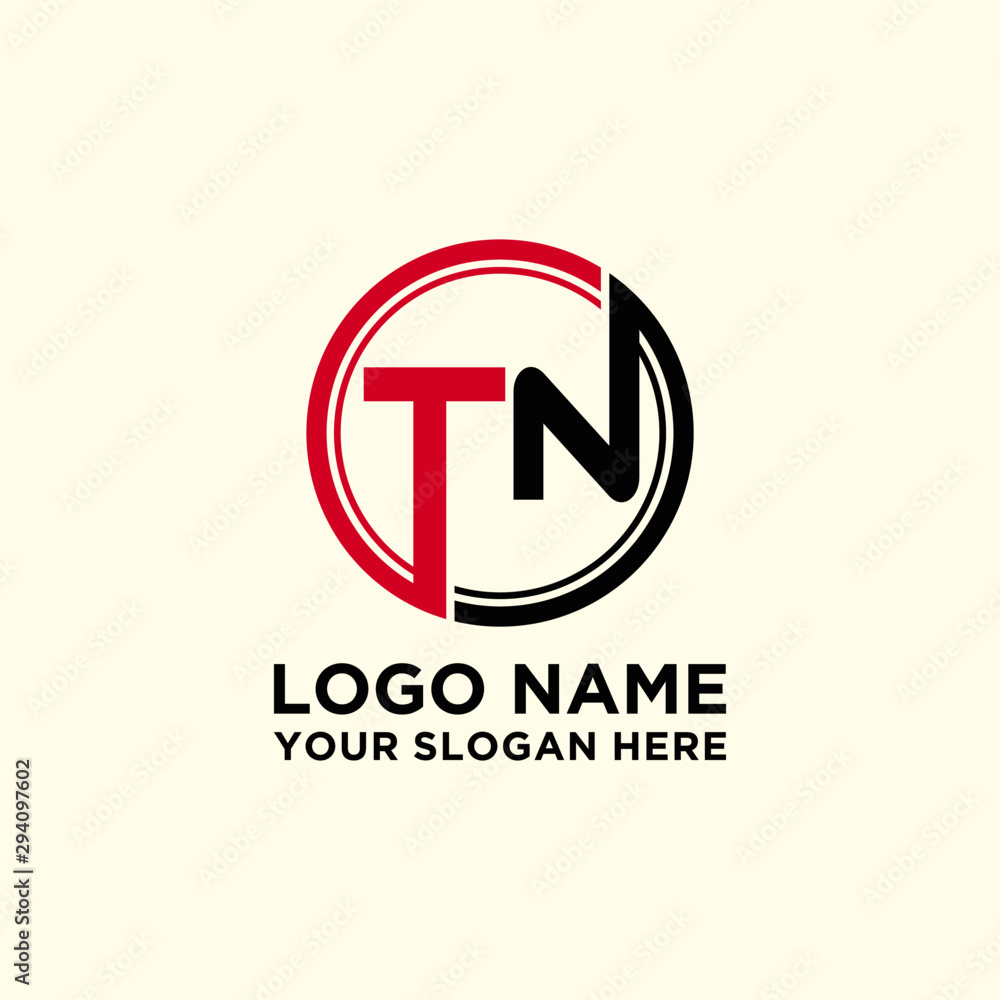 Circle logo with the letter TN inside. letters connecting with circles. Logo circle modern abstract Circle logo with the letter TN inside. letters connecting with circles. Logo circle modern abstract