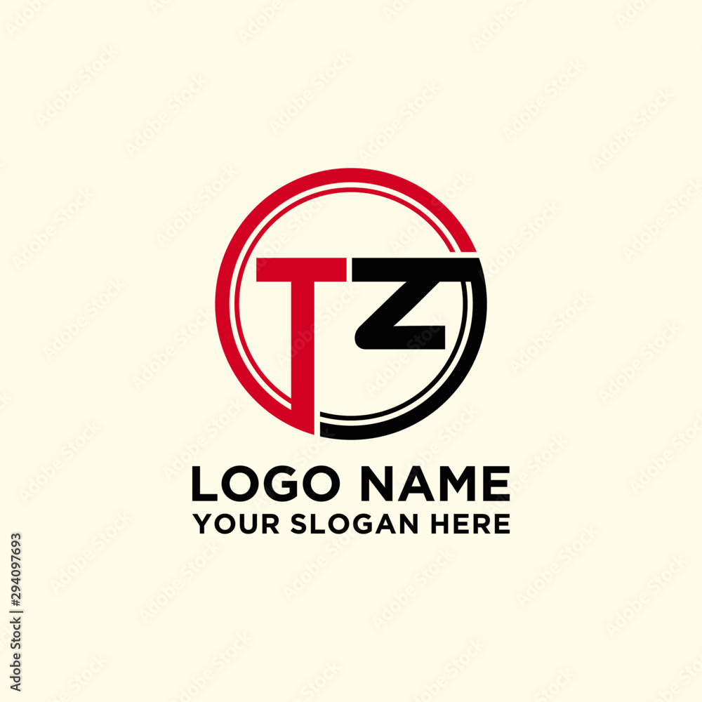 Circle logo with the letter TZ inside. letters connecting with circles. Logo circle modern abstract Circle logo with the letter TZ inside. letters connecting with circles. Logo circle modern abstract