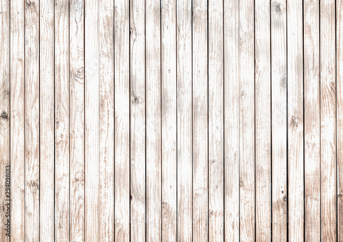 фотографія Vintage white wood background - Old weathered wooden plank painted in white color
