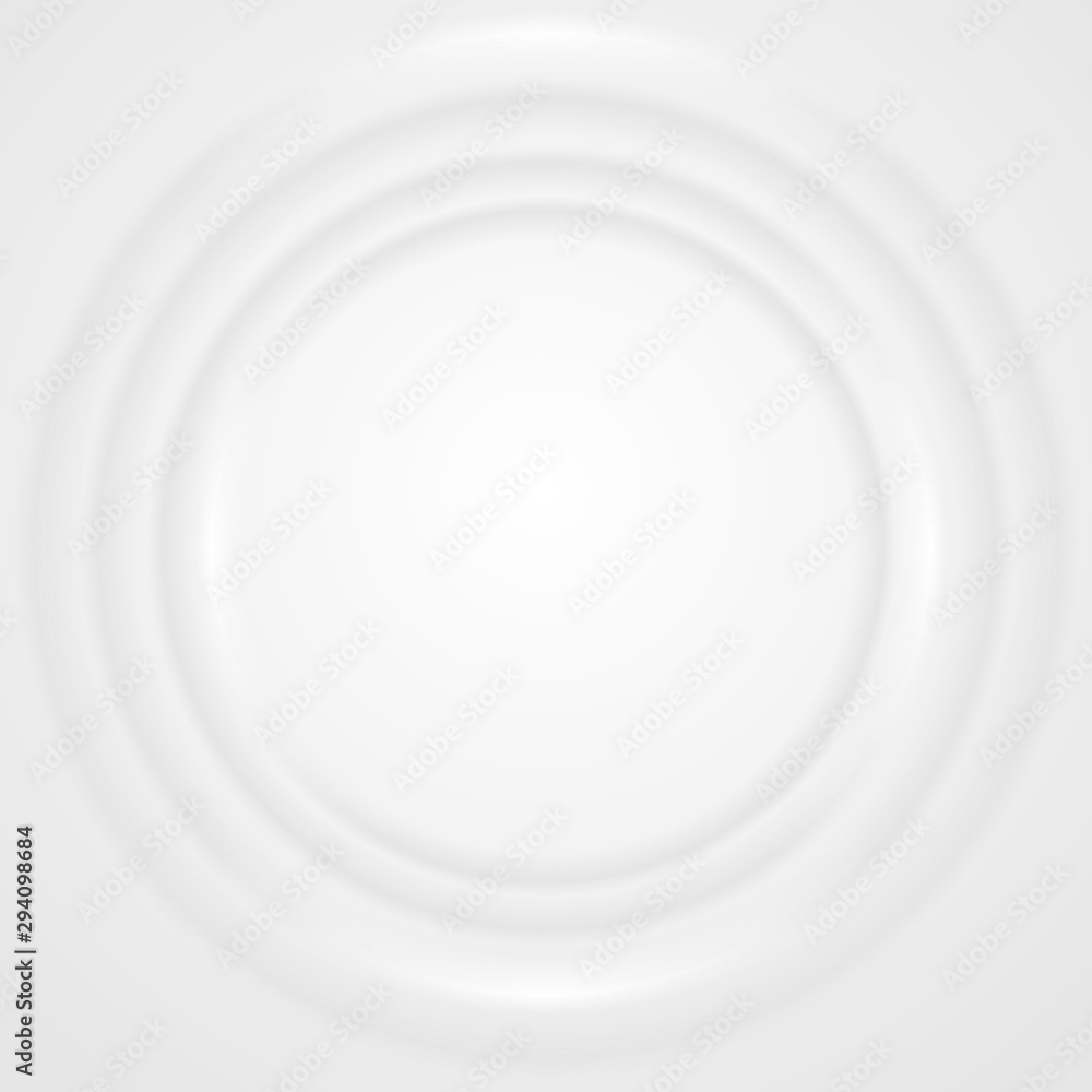 Grey and milk white smooth circles abstract tech graphic design. Futuristic minimal background. Vector illustration Grey and milk white smooth circles abstract tech graphic design. Futuristic minimal background. Vector illustration