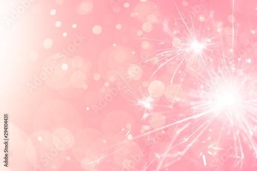 Pink Fireworks with Abstract bokeh background Stock Photo | Adobe ...
