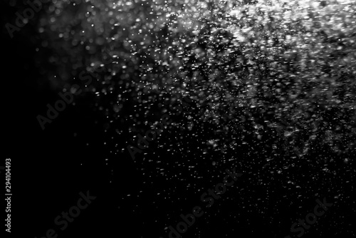 Abstract White bokeh defocus glitter blur background.