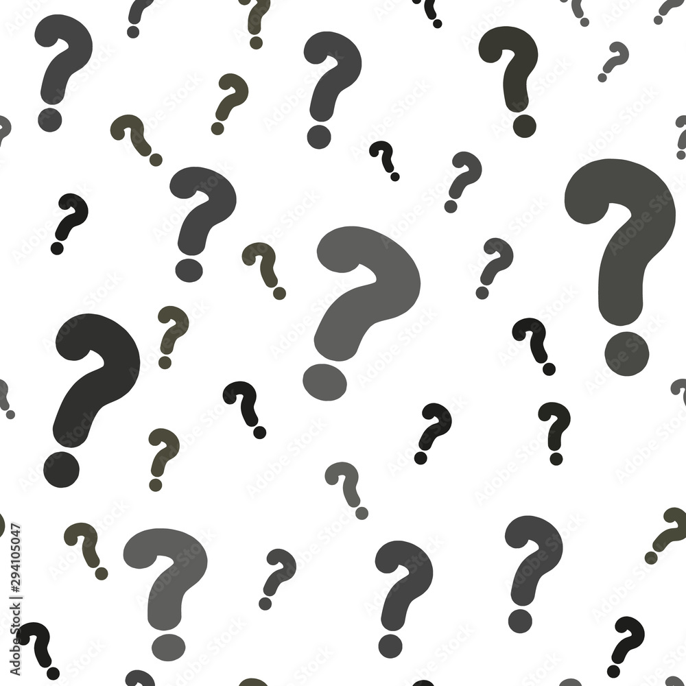 Vector seamless pattern with question marks. Monochrome hipster background. Black punctuation marks. Vector seamless pattern with question marks. Monochrome hipster background. Black punctuation marks.