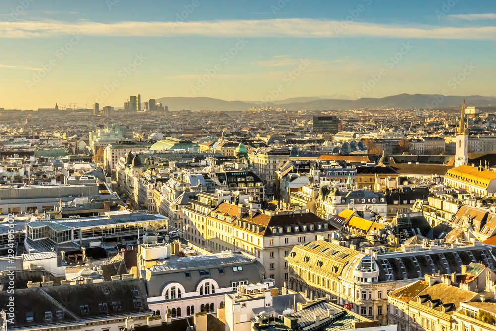 Vienna city view from St Stephen’s Cathedral Vienna city view from St Stephen’s Cathedral