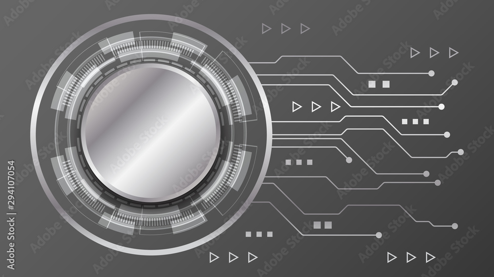 Obraz premium High tech technology geometric