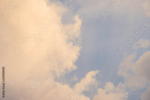 beautiful cumulonimbus cloud in afternoon background for forecast and meteorology concept
