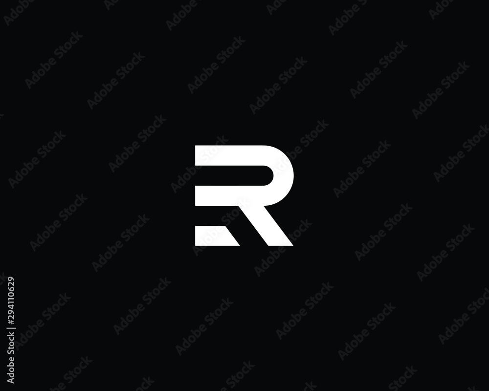 creative-professional-trendy-letter-er-re-logo-design-in-black-and