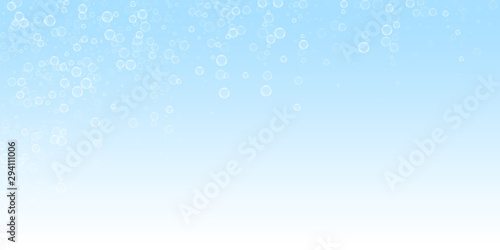 Soap bubbles abstract background. Blowing bubbles 