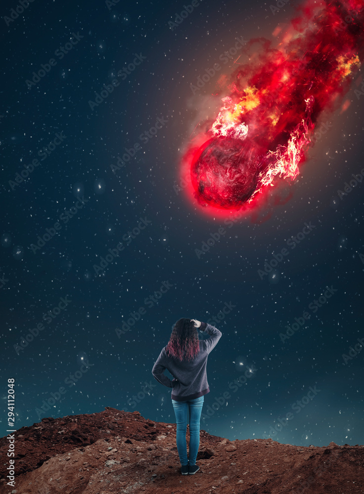Obraz premium Falling meteor