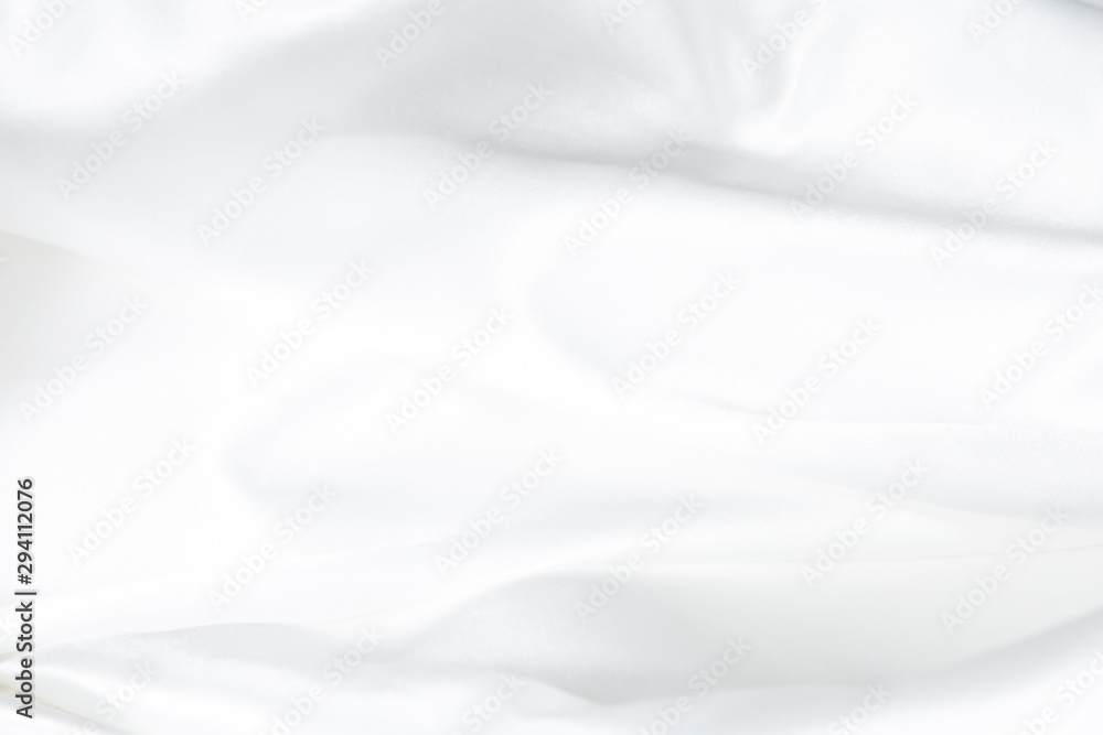 Abstract White cloth background with soft waves. Concept illustration backdrop