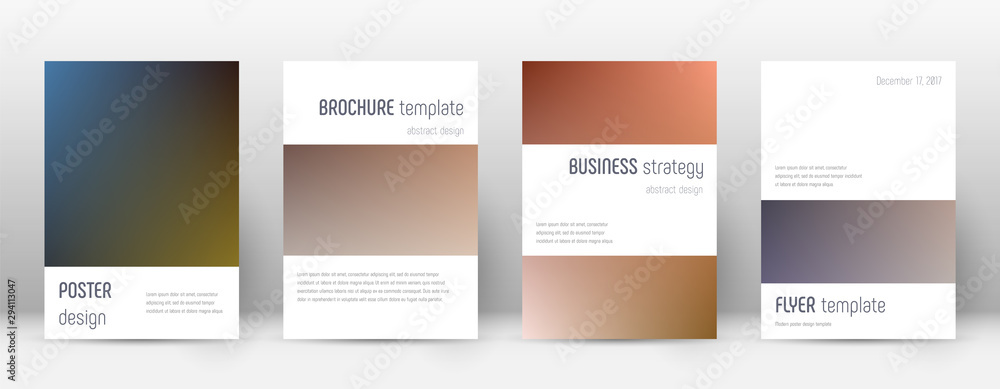 Flyer layout. Minimalistic popular template for Br
