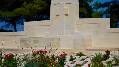 Graves and monuments of soldiers who died in 1915 Canakkale war