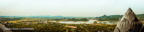 vietnam river from a top view