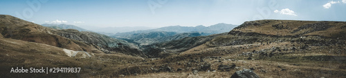 valley in Armenia in a panoramic view