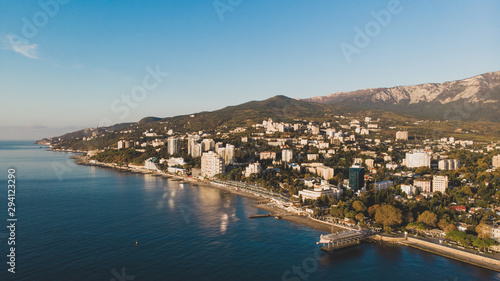 embankment in yalta panorama