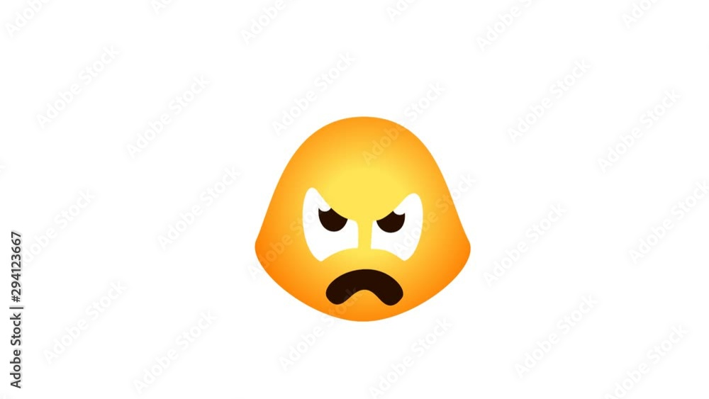 funny emoji is angry. animated emoji anger. Alpha channel looped funny emoji is angry. animated emoji anger. Alpha channel looped