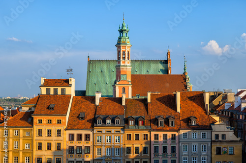Old Town in City of Warsaw in Poland
