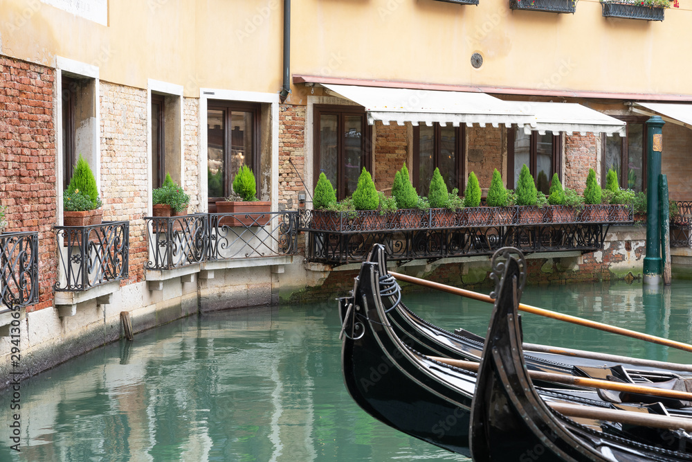 gondola in the historic center of Venice
