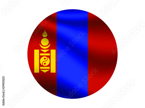 Mongolia Waving national flag with inside sticker round circke isolated on white background. original colors and proportion. Vector illustration, from countries flag set Free Download Mongolia Waving national flag with inside sticker round circke isolated on white background. original colors and proportion. Vector illustration, from countries flag set - GFXLoad