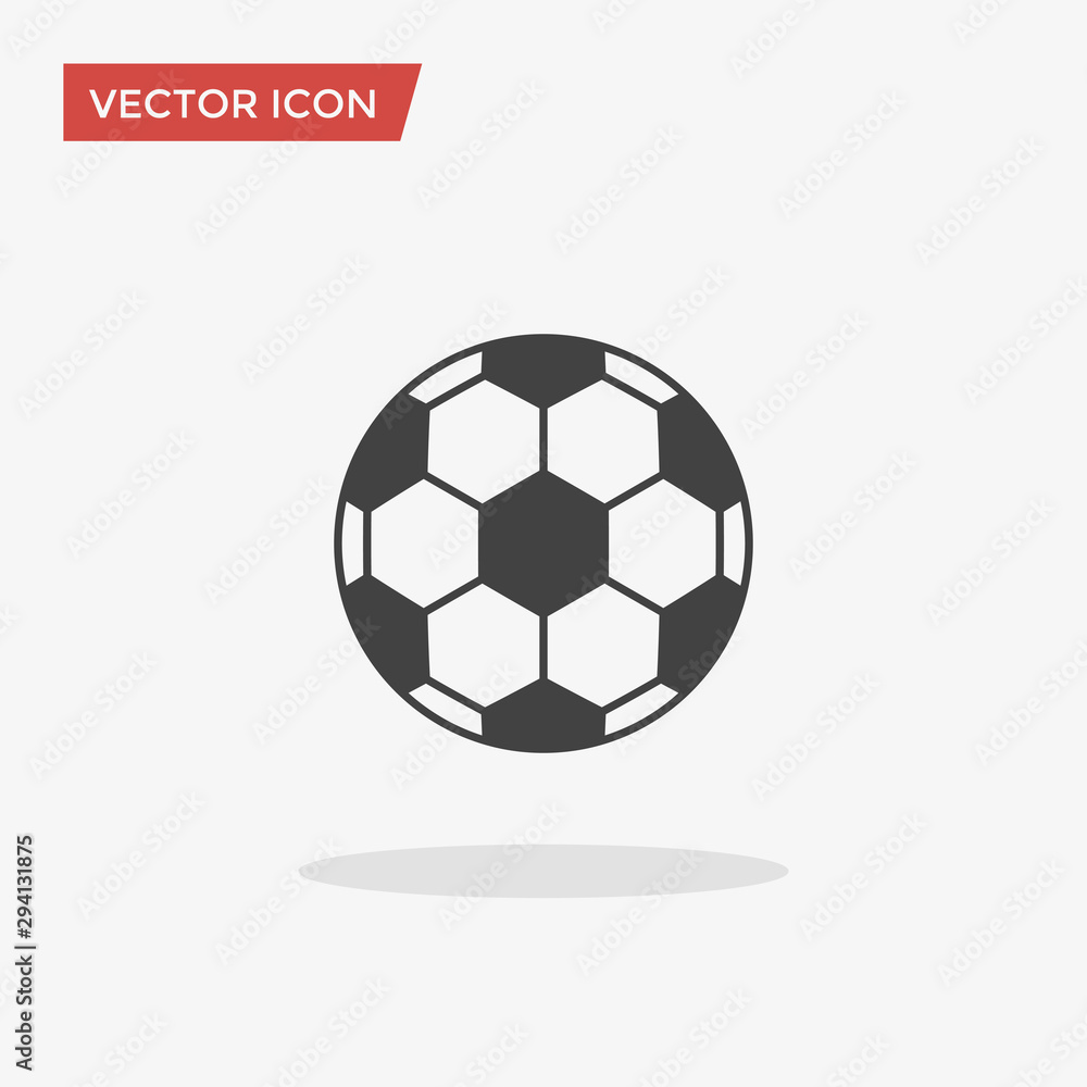 Soccer ball Icon in trendy flat style isolated on grey background. Football symbol for your web design, logo, UI. Vector illustration, EPS10. Soccer ball Icon in trendy flat style isolated on grey background. Football symbol for your web design, logo, UI. Vector illustration, EPS10.
