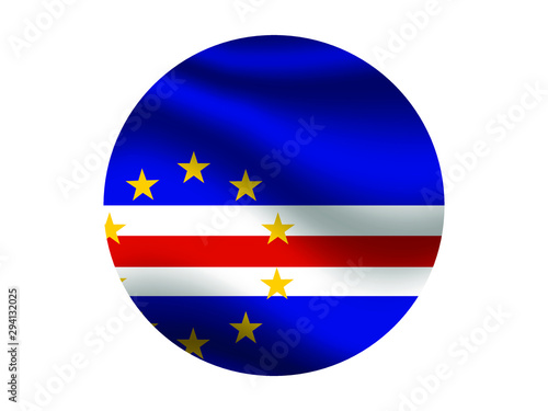 Cape Verde Waving national flag with inside sticker round circke isolated on white background. original colors and proportion. Vector illustration, from countries flag set Free Download Cape Verde Waving national flag with inside sticker round circke isolated on white background. original colors and proportion. Vector illustration, from countries flag set - GFXLoad