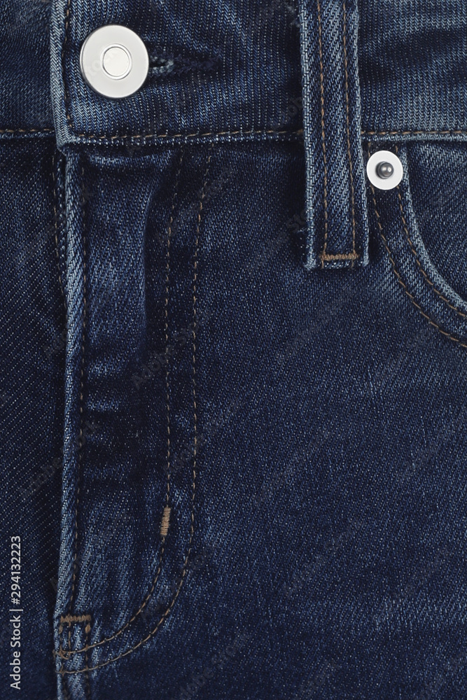 Blue jeans close up