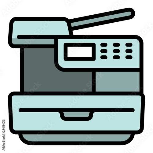 Xerox printer icon. Outline xerox printer vector icon for web design isolated on white background