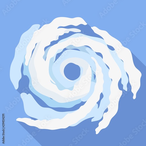Hurricane icon. Flat illustration of hurricane vector icon for web design