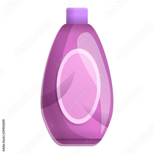 Empty shampoo bottle icon. Cartoon of empty shampoo bottle vector icon for web design isolated on white background