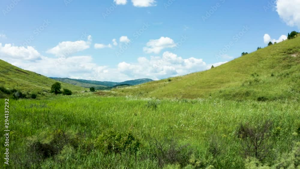 Revealing aerial drone shot of beautiful summer rural landscape. Cinematic footage Revealing aerial drone shot of beautiful summer rural landscape. Cinematic footage