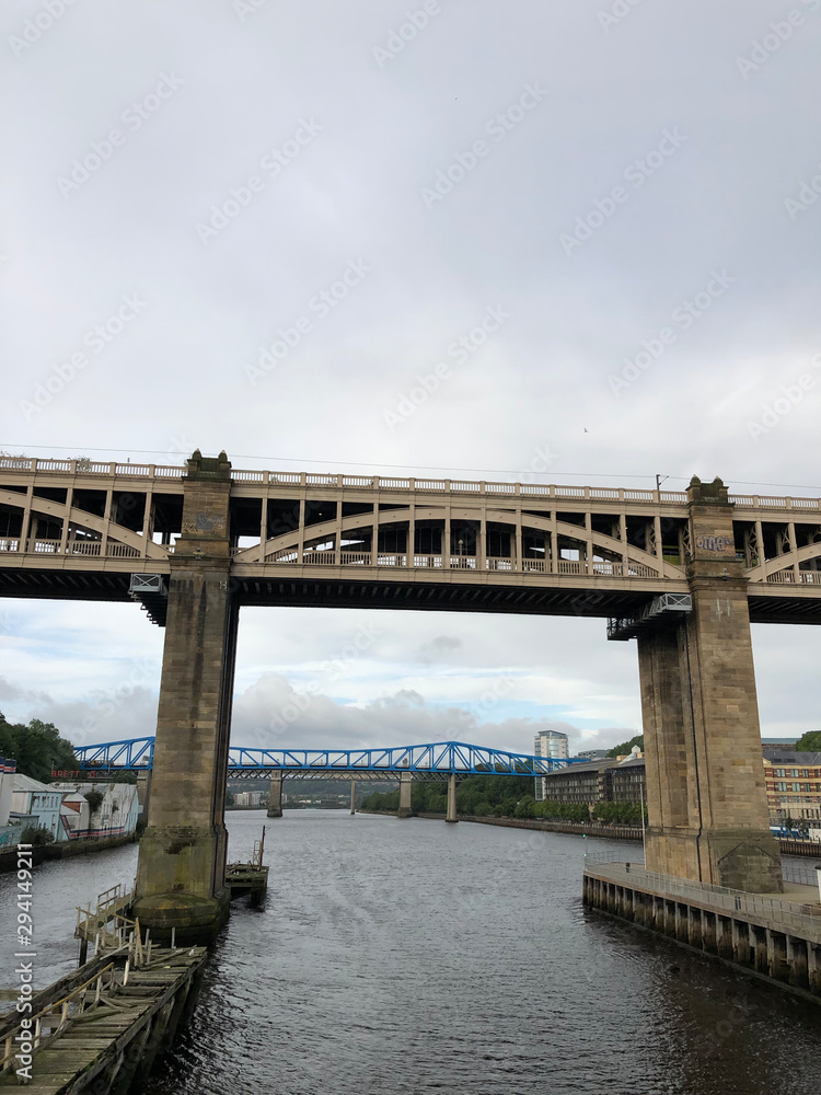 Bridge detail in Newcastle, UK