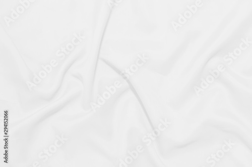 White crumpled blanket texture background. White cloth background