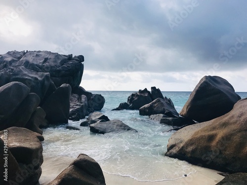 Typical Seychelles rocks