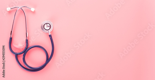 Stethoscope for doctors to listen to the sound in the patient's body. In order to diagnose various diseases including treatment guidelines for each patient. © Poj