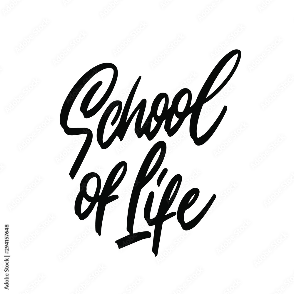 School of Life. Concept of education.Teaching niche school vector design.