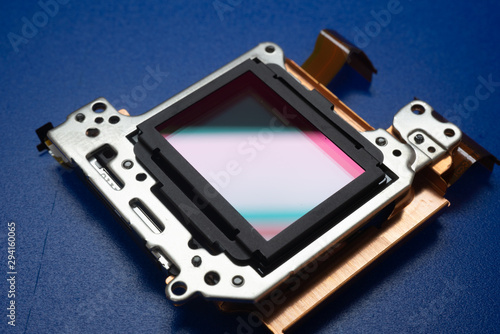 Camera sensor.  cmos ccd full frame camera sensor photo