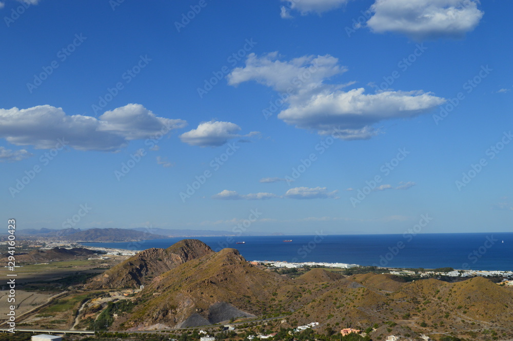 Vistas de la costa de Almería Vistas de la costa de Almería