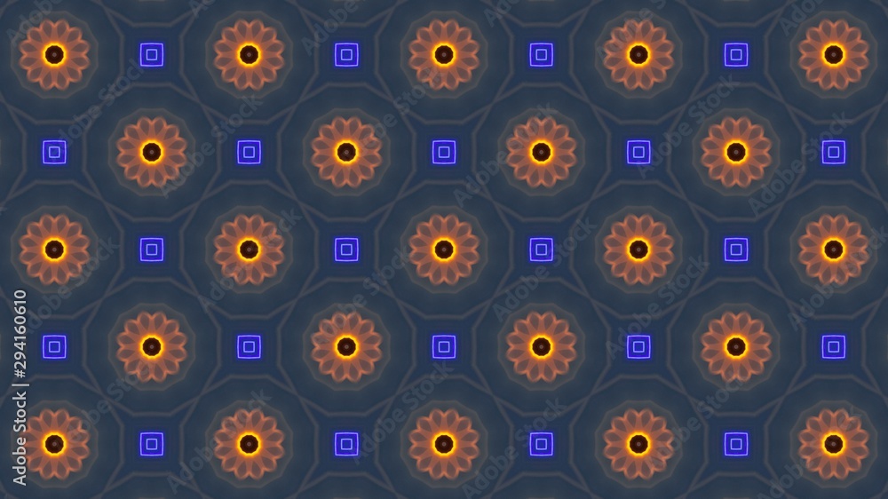 Fototapeta premium Geometric pattern with repetitive. Abstract circular shapes.